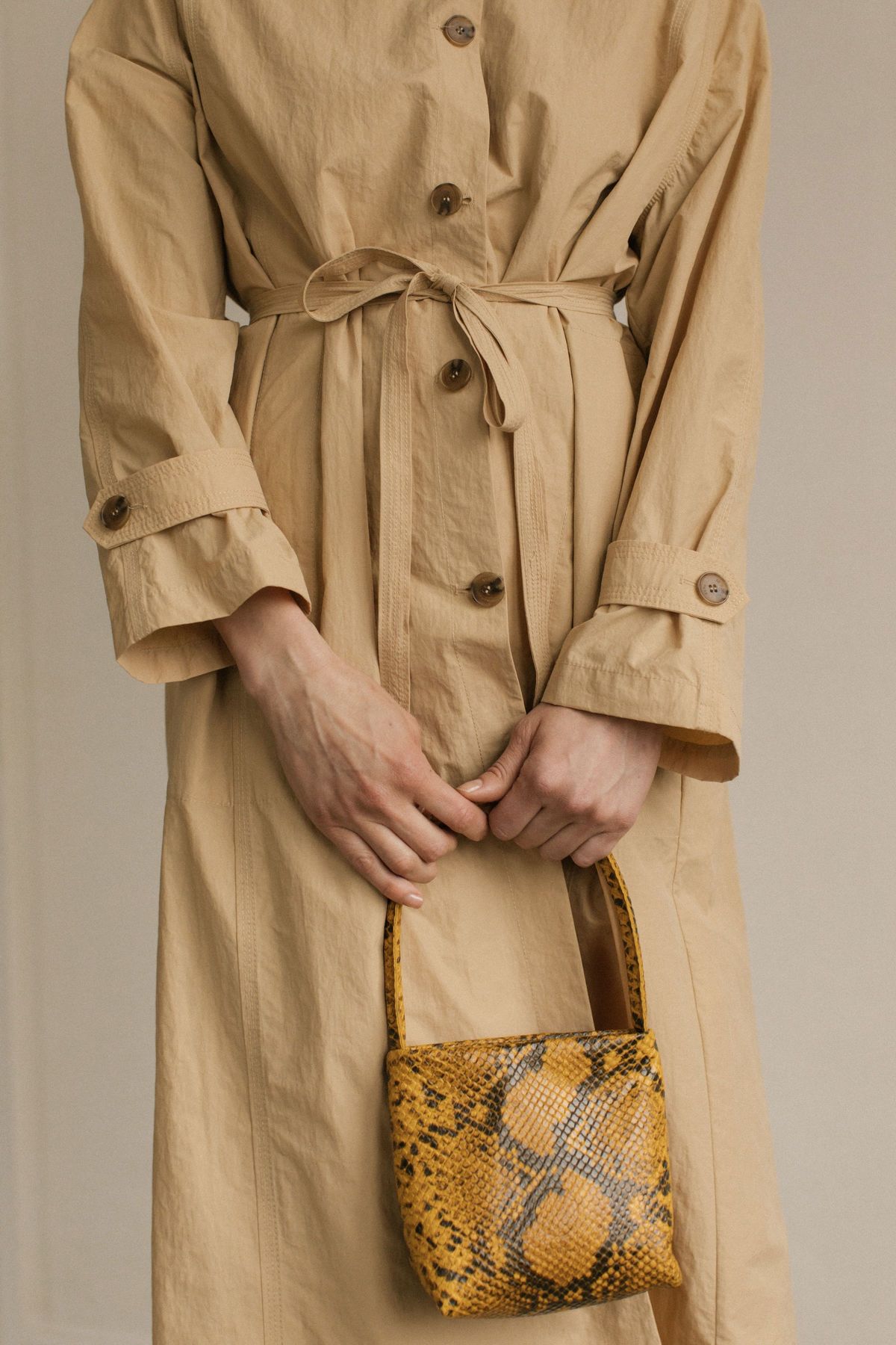 Georgia Jay Baby Ombra bag - Mustard Python - Image 3 of 3