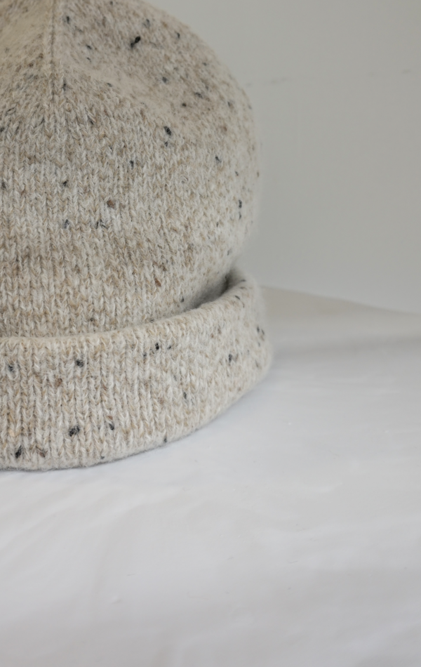 Lauren Manoogian Double Crown Beanie - White Tweed Lauren Manoogian Double Crown Beanie - White Tweed