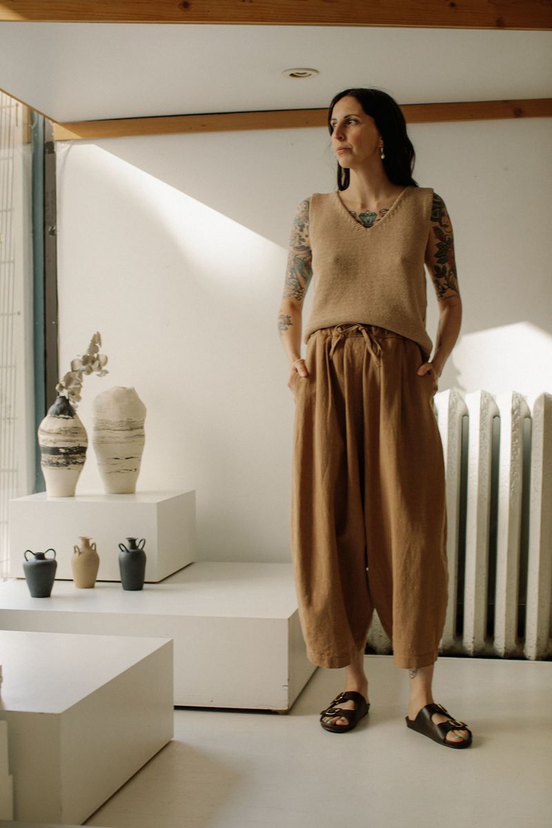 Cordera Maxi Ramie Pants - Nougat | Garmentory