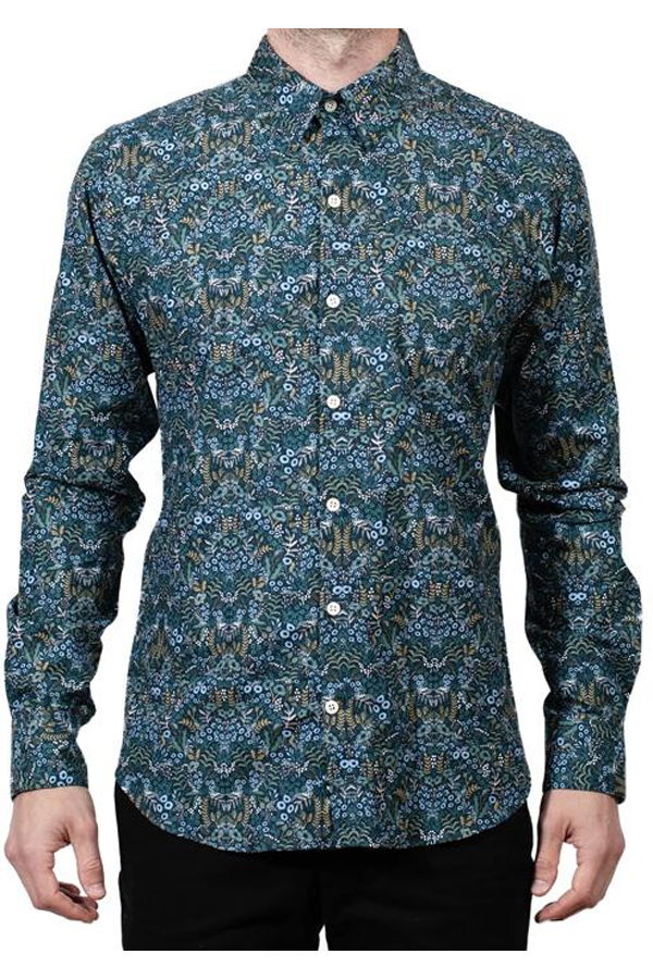 18 Waits Man Dylan Long Sleeved Shirt - Winter Floral