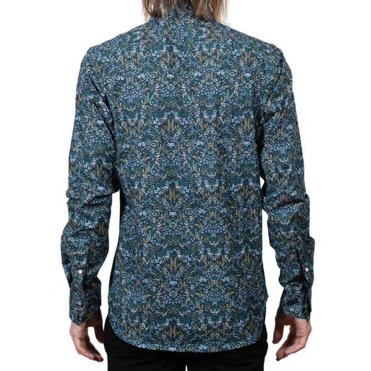 18 Waits Man Dylan Long Sleeved Shirt - Winter Floral - Image 2 of 2