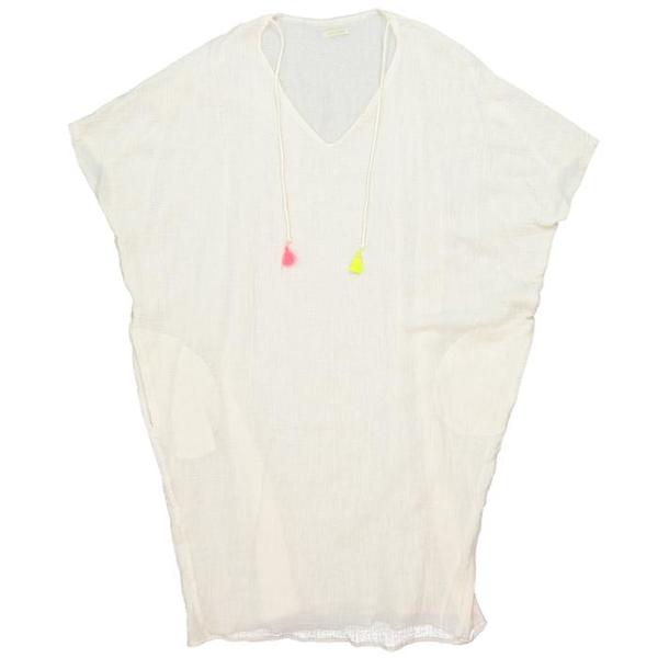 Atsuyo et Akiko Womens Linen Terre Earth Dress White Atsuyo et Akiko Womens Linen Terre Earth Dress White
