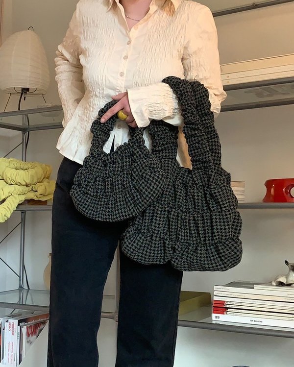 OMW Mini Pouch - Black Houdstooth OMW Mini Pouch - Black Houdstooth