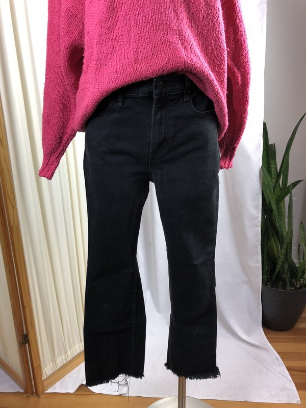 Vintage Everlane Raw Hem Denim - Black Vintage Everlane Raw Hem Denim - Black