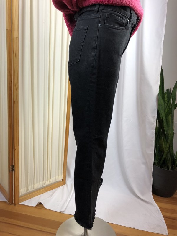 Vintage Everlane Raw Hem Denim - Black Vintage Everlane Raw Hem Denim - Black