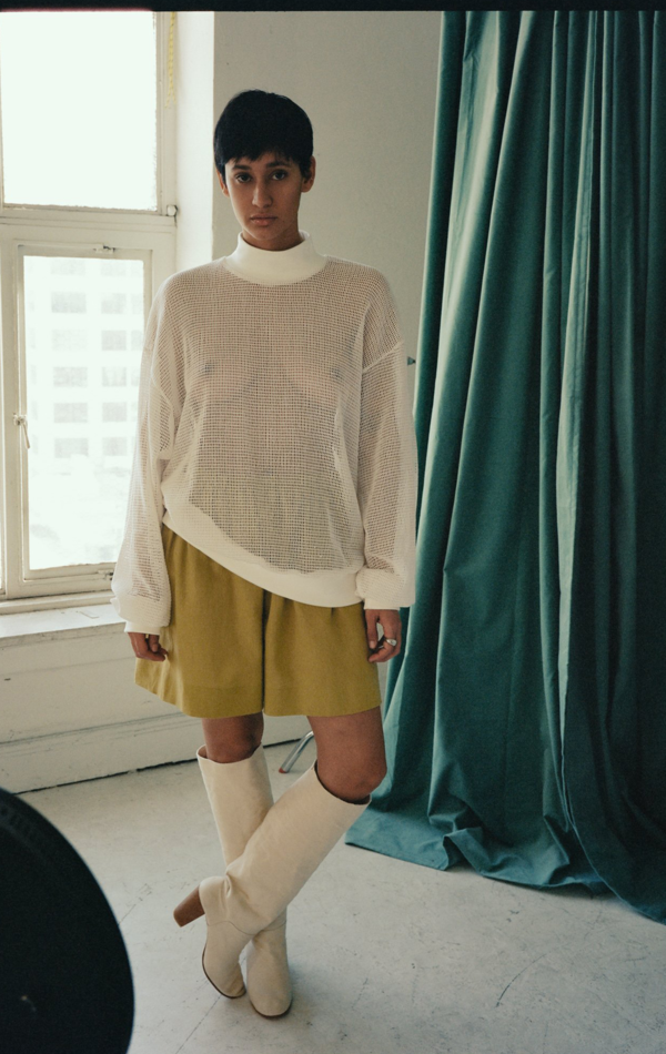 Tigre et Tigre Jennifer Sweatshirt - White Netting Tigre et Tigre Jennifer Sweatshirt - White Netting