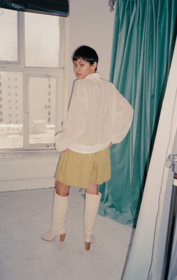 Tigre et Tigre Jennifer Sweatshirt - White Netting Tigre et Tigre Jennifer Sweatshirt - White Netting