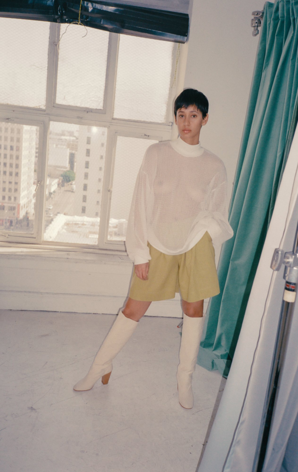 Tigre et Tigre Jennifer Sweatshirt - White Netting Tigre et Tigre Jennifer Sweatshirt - White Netting