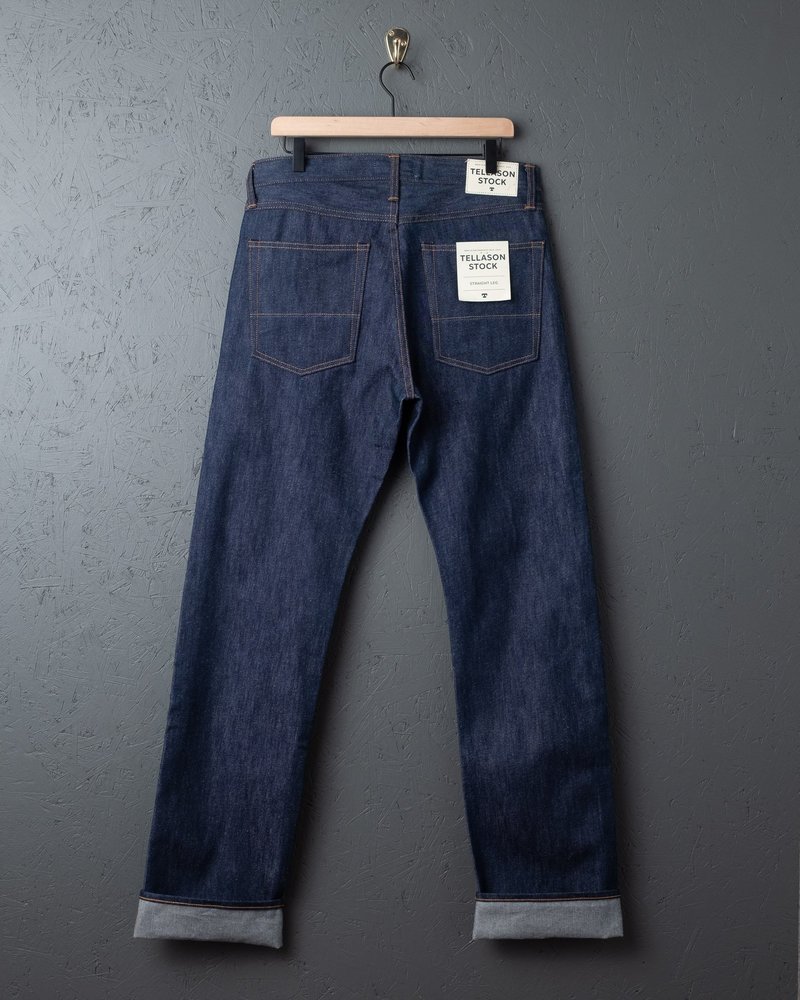 Tellason Stock Straight Leg Jeans blue