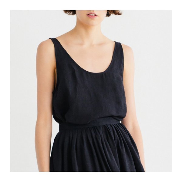 Samuji Lilac Linen Top - Black Samuji Lilac Linen Top - Black