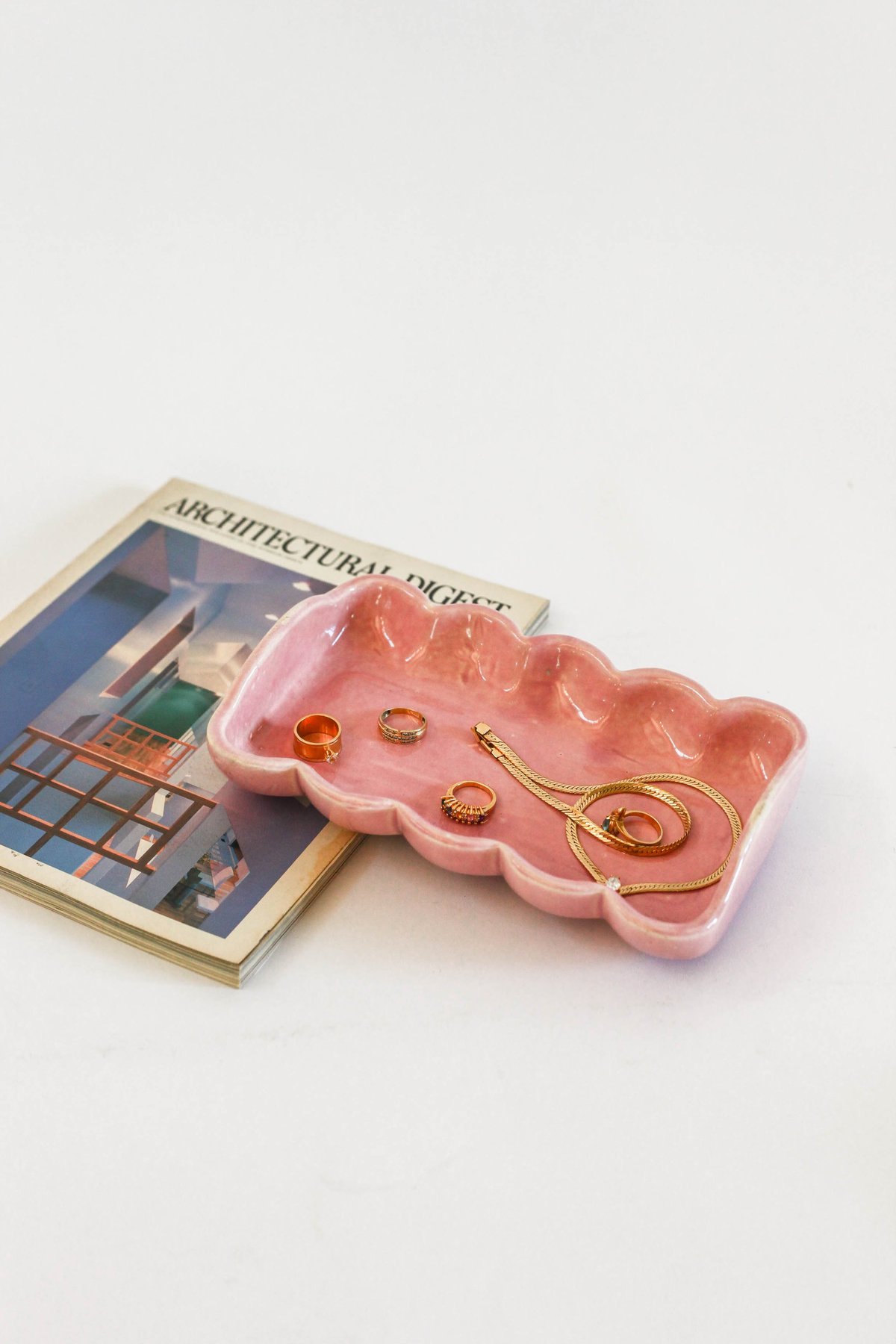 Pre-loved Leigh Collective Wavey Tray - pink - Image 2 of 3