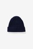 Norse Projects Cashwool Rib Beanie - Dark Navy - Thumbnail 4