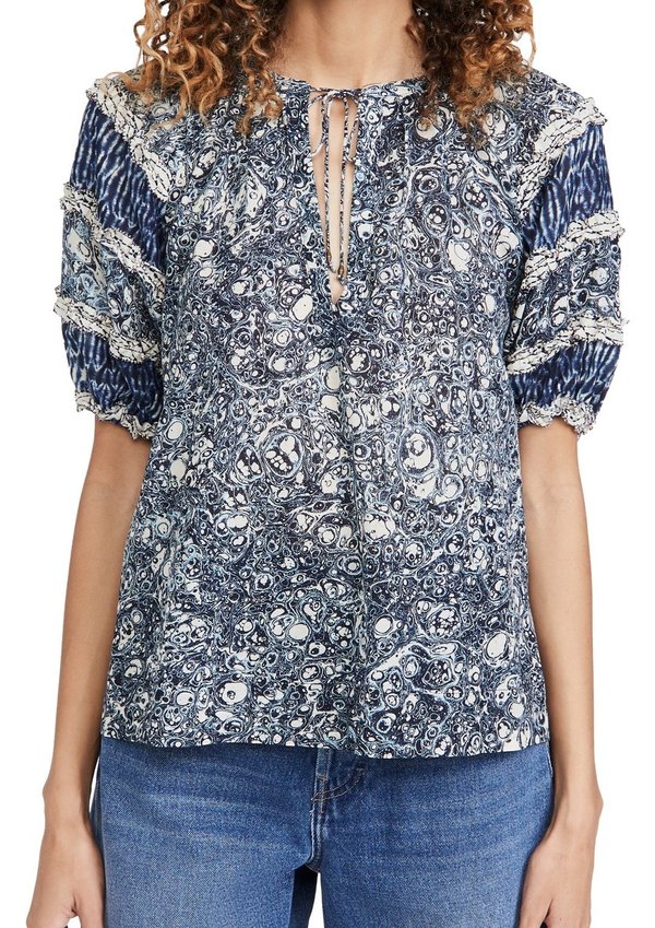 Ulla Johnson Aiko Top - Indigo Ulla Johnson Aiko Top - Indigo