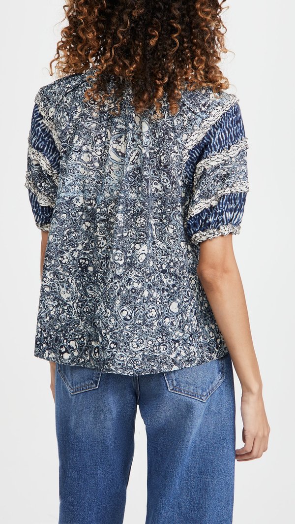 Ulla Johnson Aiko Top - Indigo Ulla Johnson Aiko Top - Indigo