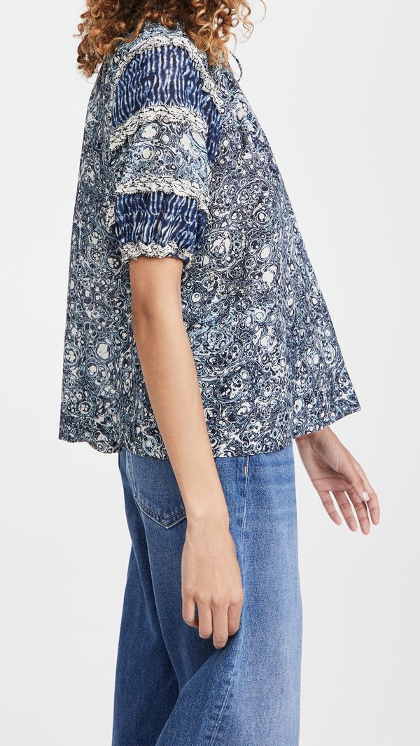 Ulla Johnson Aiko Top - Indigo Ulla Johnson Aiko Top - Indigo