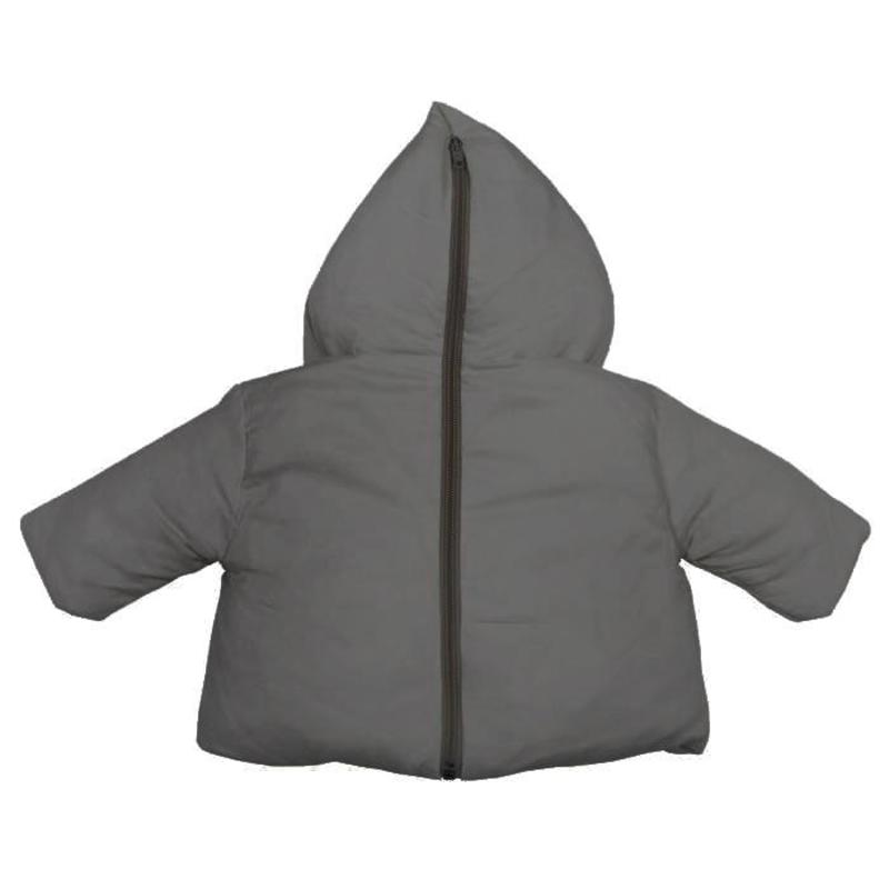 Kids Album di Famiglia Lino Coat With Zip Back - Anthracite Grey Kids Album di Famiglia Lino Coat With Zip Back - Anthracite Grey