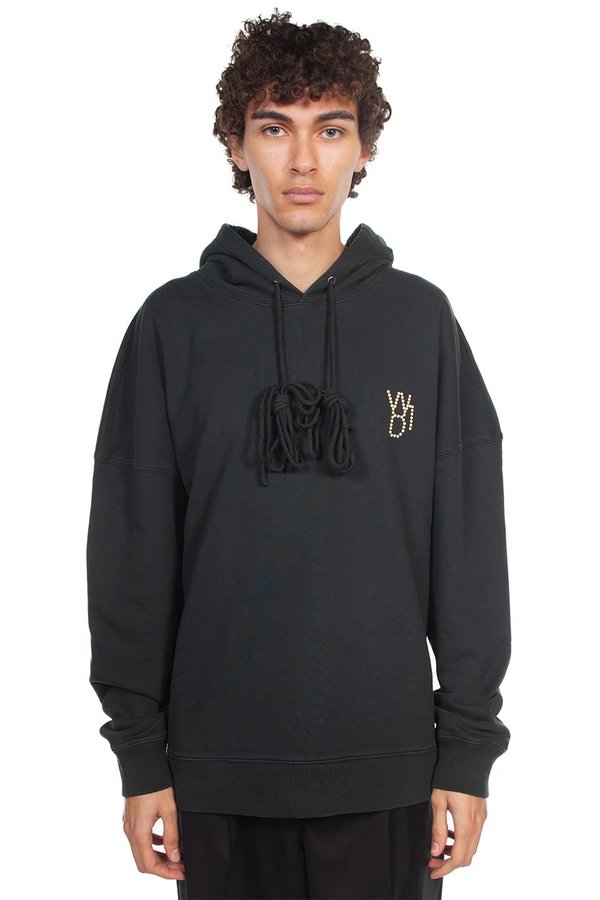 we11done Pearl Logo Hoodie - Green | Garmentory