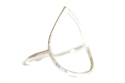 Silversheep Jewelry Open Teardrop Ring Silversheep Jewelry Open Teardrop Ring