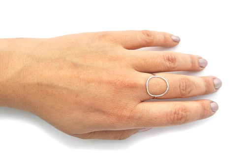 Silversheep Jewelry Open Circle Ring Silversheep Jewelry Open Circle Ring