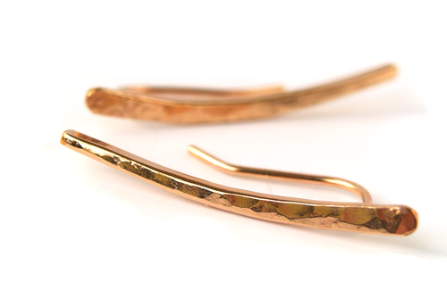 Silversheep Jewelry Hammered Ear Climber Silversheep Jewelry Hammered Ear Climber