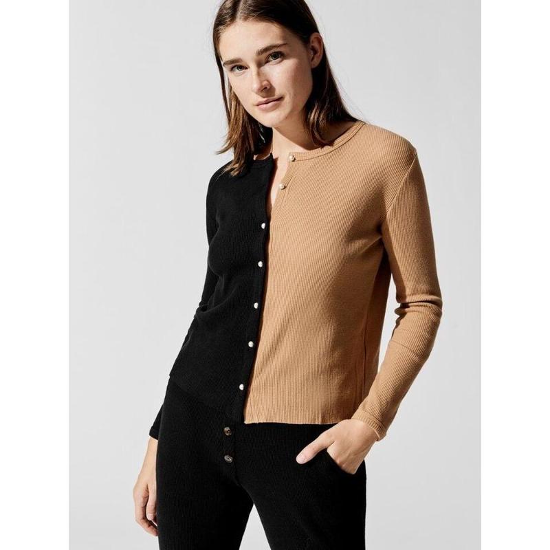 Duo Thermal Cardi Women's Clothing Boutique Sweater Black