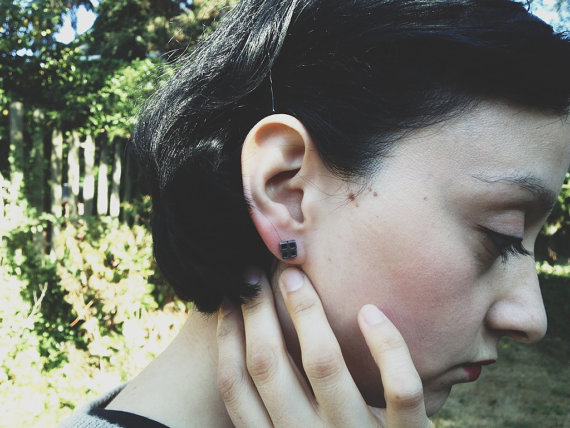 Knuckle Kiss Four Square Studs Knuckle Kiss Four Square Studs