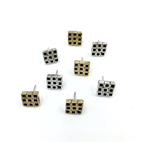 Knuckle Kiss Nine Square Studs Knuckle Kiss Nine Square Studs