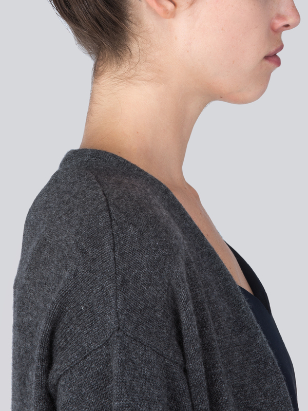 Long Cardigan_Graphite Long Cardigan_Graphite