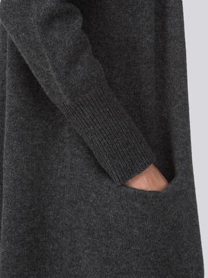 Long Cardigan_Graphite Long Cardigan_Graphite