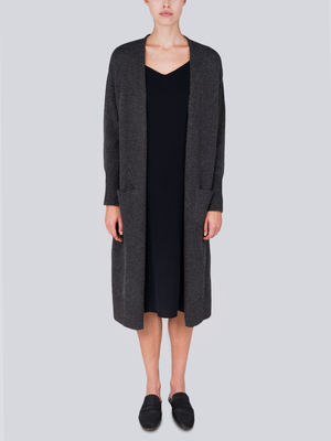 Long Cardigan_Graphite Long Cardigan_Graphite