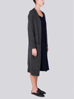 Long Cardigan_Graphite Long Cardigan_Graphite
