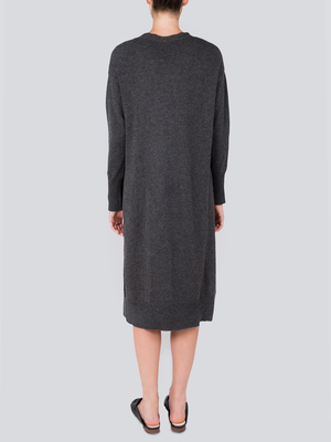 Long Cardigan_Graphite Long Cardigan_Graphite
