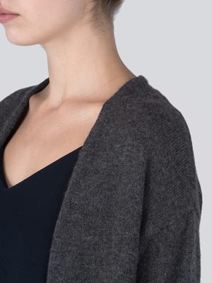 Long Cardigan_Graphite Long Cardigan_Graphite