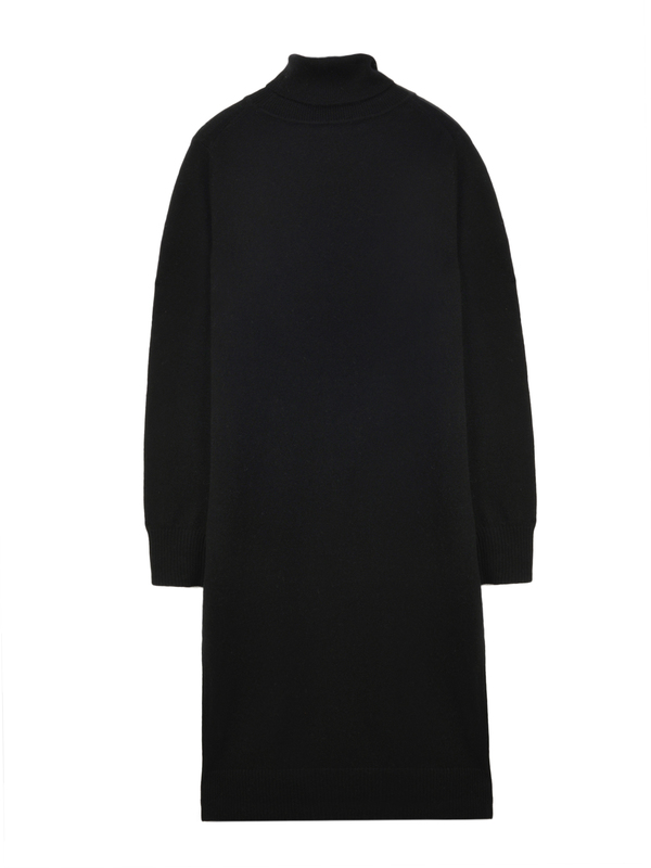 Turtleneck Slimfit Dress_Black Turtleneck Slimfit Dress_Black