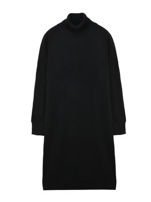 Turtleneck Slimfit Dress_Black Turtleneck Slimfit Dress_Black