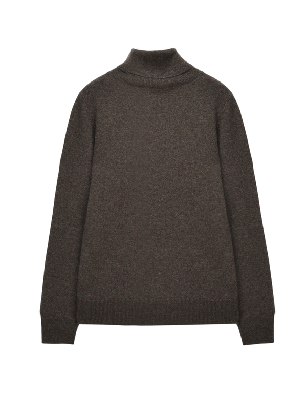 Turtleneck Slimfit Sweater_Cocoa Brown Turtleneck Slimfit Sweater_Cocoa Brown