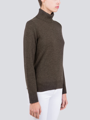 Turtleneck Slimfit Sweater_Cocoa Brown Turtleneck Slimfit Sweater_Cocoa Brown