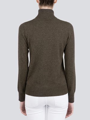 Turtleneck Slimfit Sweater_Cocoa Brown Turtleneck Slimfit Sweater_Cocoa Brown