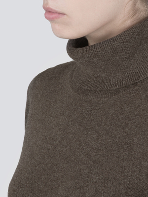 Turtleneck Slimfit Sweater_Cocoa Brown Turtleneck Slimfit Sweater_Cocoa Brown