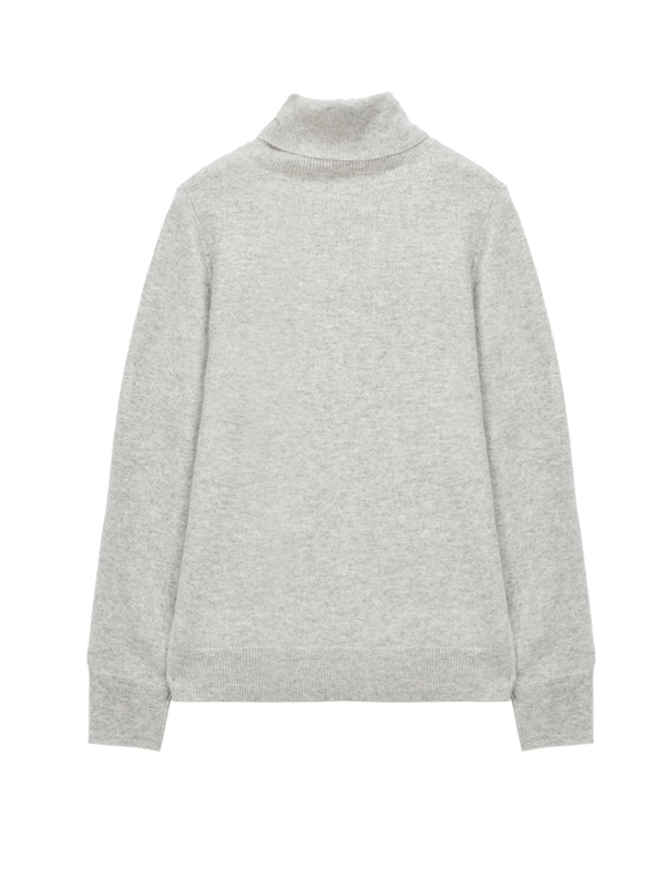 Turtleneck Slimfit Sweater_Light Grey Turtleneck Slimfit Sweater_Light Grey