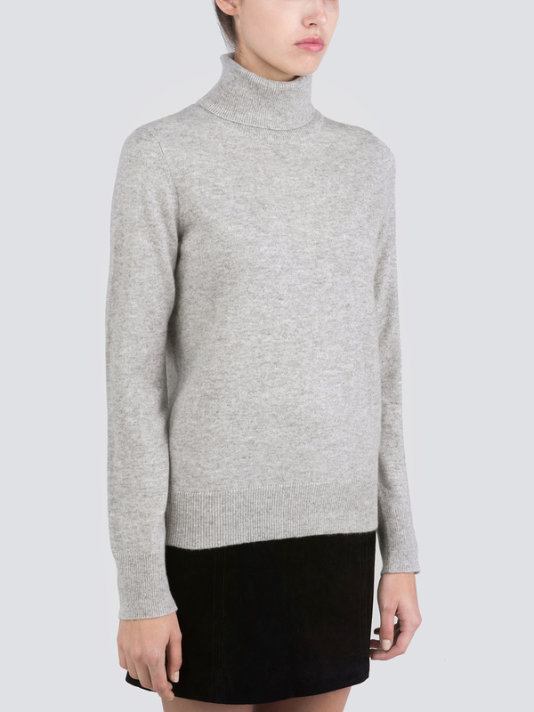 Turtleneck Slimfit Sweater_Light Grey Turtleneck Slimfit Sweater_Light Grey