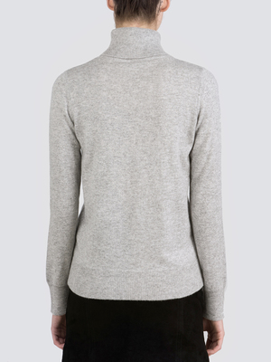 Turtleneck Slimfit Sweater_Light Grey Turtleneck Slimfit Sweater_Light Grey