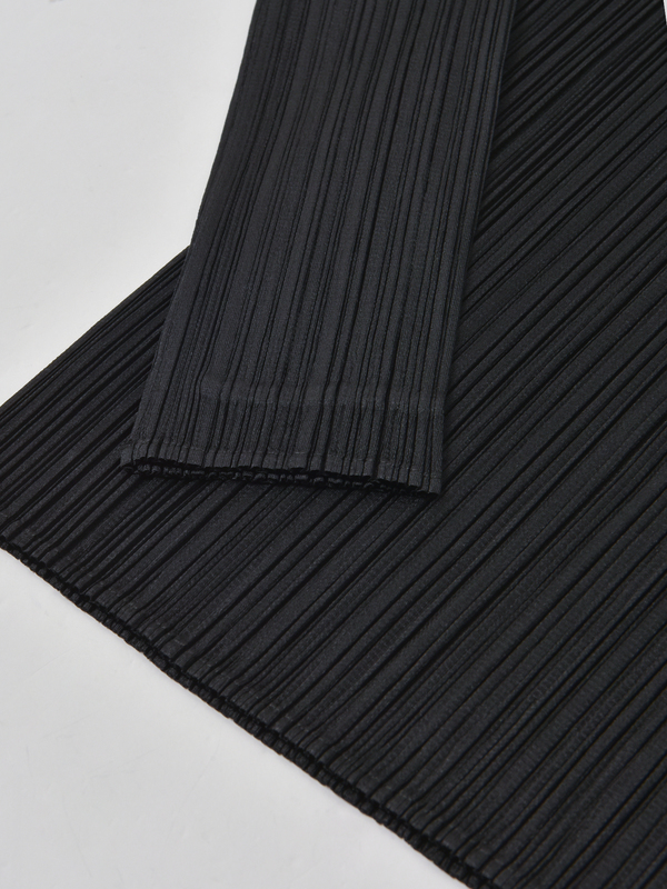 Pleats Please by Issey Miyake Monthly Color Crewneck Top - Black Pleats Please by Issey Miyake Monthly Color Crewneck Top - Black