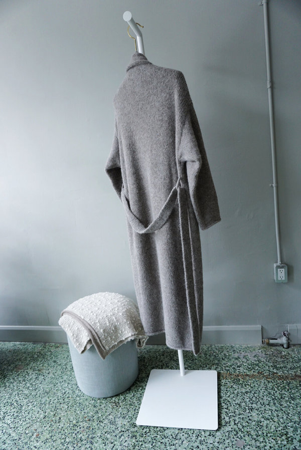 Lauren Manoogian Fluffy Wool Robe Coat - Steel Lauren Manoogian Fluffy Wool Robe Coat - Steel