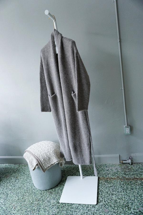 Lauren Manoogian Fluffy Wool Robe Coat - Steel Lauren Manoogian Fluffy Wool Robe Coat - Steel