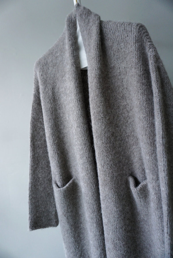 Lauren Manoogian Fluffy Wool Robe Coat - Steel Lauren Manoogian Fluffy Wool Robe Coat - Steel