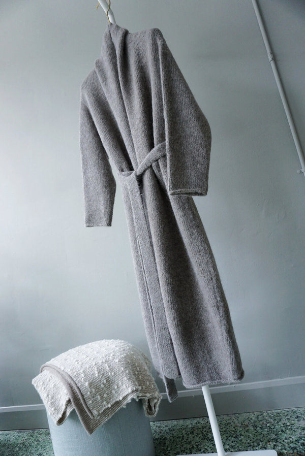 Lauren Manoogian Fluffy Wool Robe Coat - Steel Lauren Manoogian Fluffy Wool Robe Coat - Steel