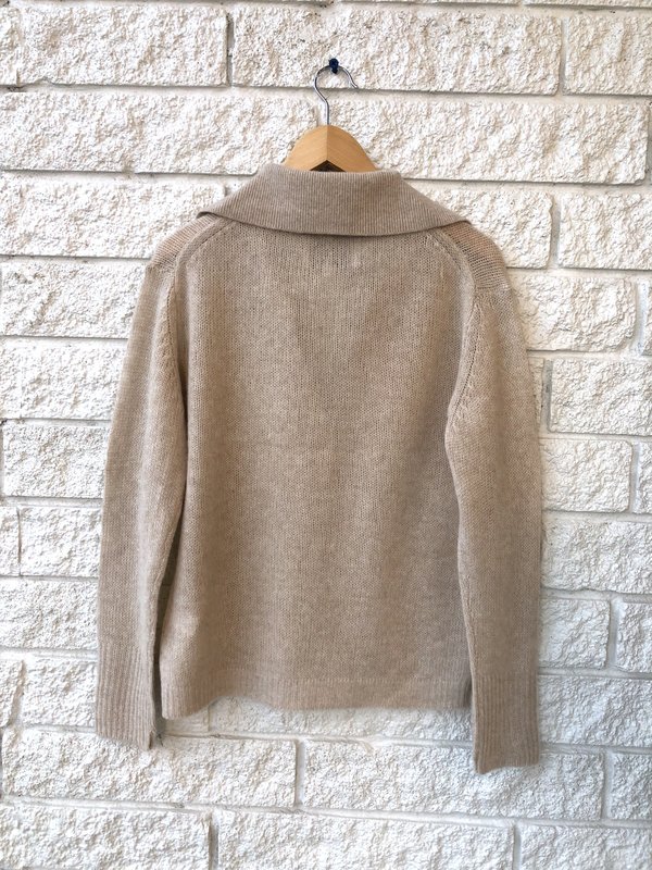 Brochu Walker BREE HENLEY top - RYE MELANGE Brochu Walker BREE HENLEY top - RYE MELANGE