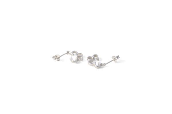 C and V Jewellery In Bloom Hoops - Silver C and V Jewellery In Bloom Hoops - Silver
