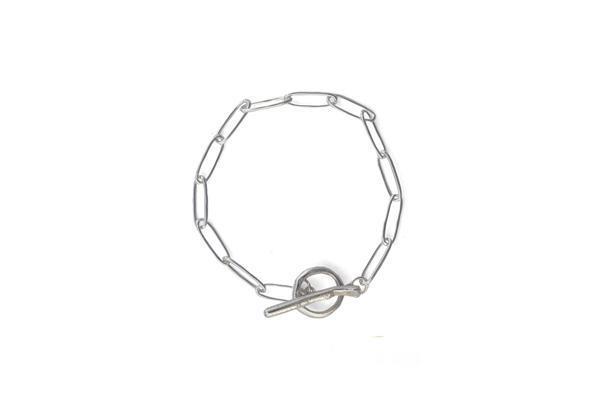 C and V Jewellery Squashed Bracelet - SILVER C and V Jewellery Squashed Bracelet - SILVER